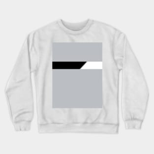 Newcastle United Retro 1985 Grey White Black Bar Design Crewneck Sweatshirt